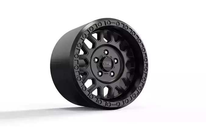 kmc GRENADE DESERT BEADLOCK wheel 3D MODEL