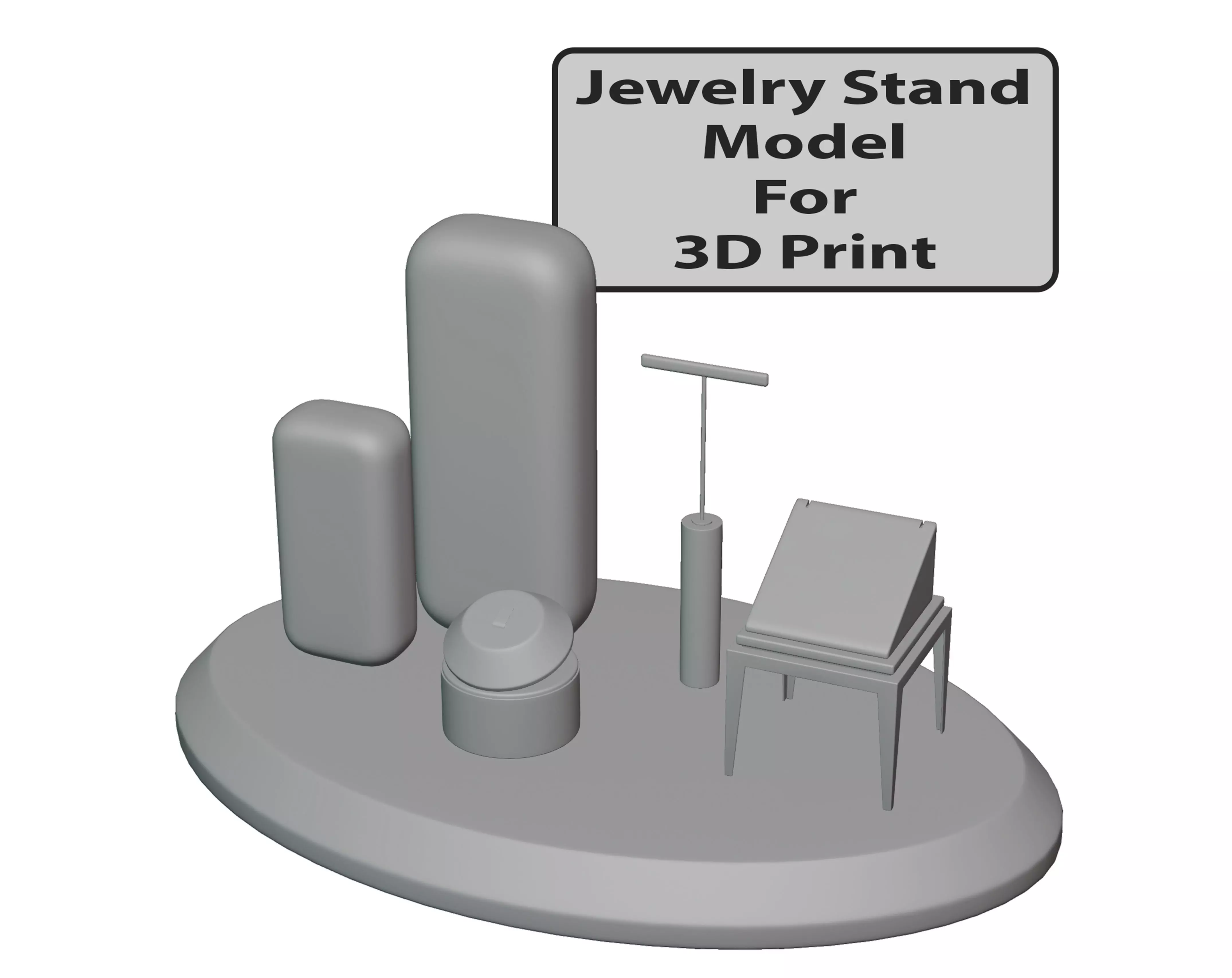 Jewelry Stand Vol 6 3D print model 3D print model_0