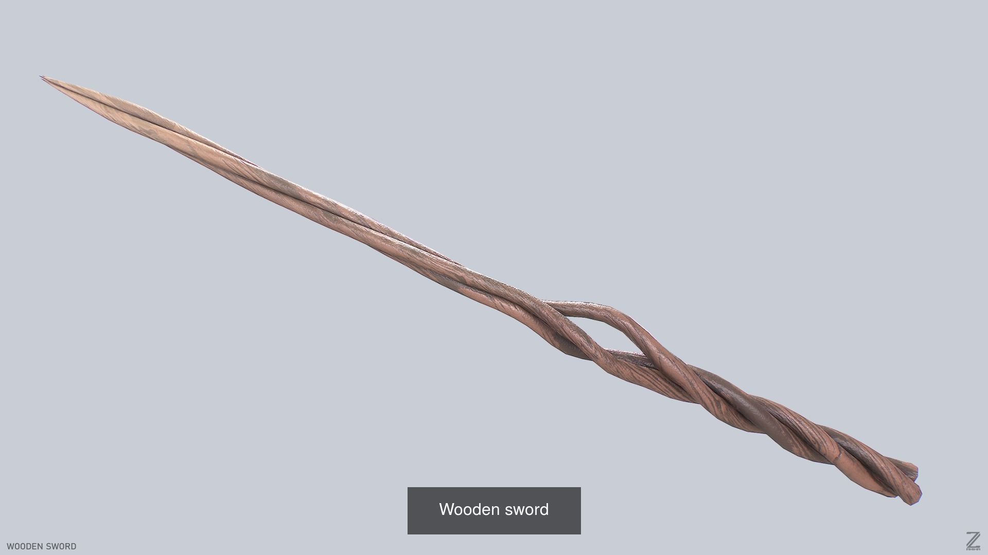 Wooden sword collecition 3D Model Collection_15