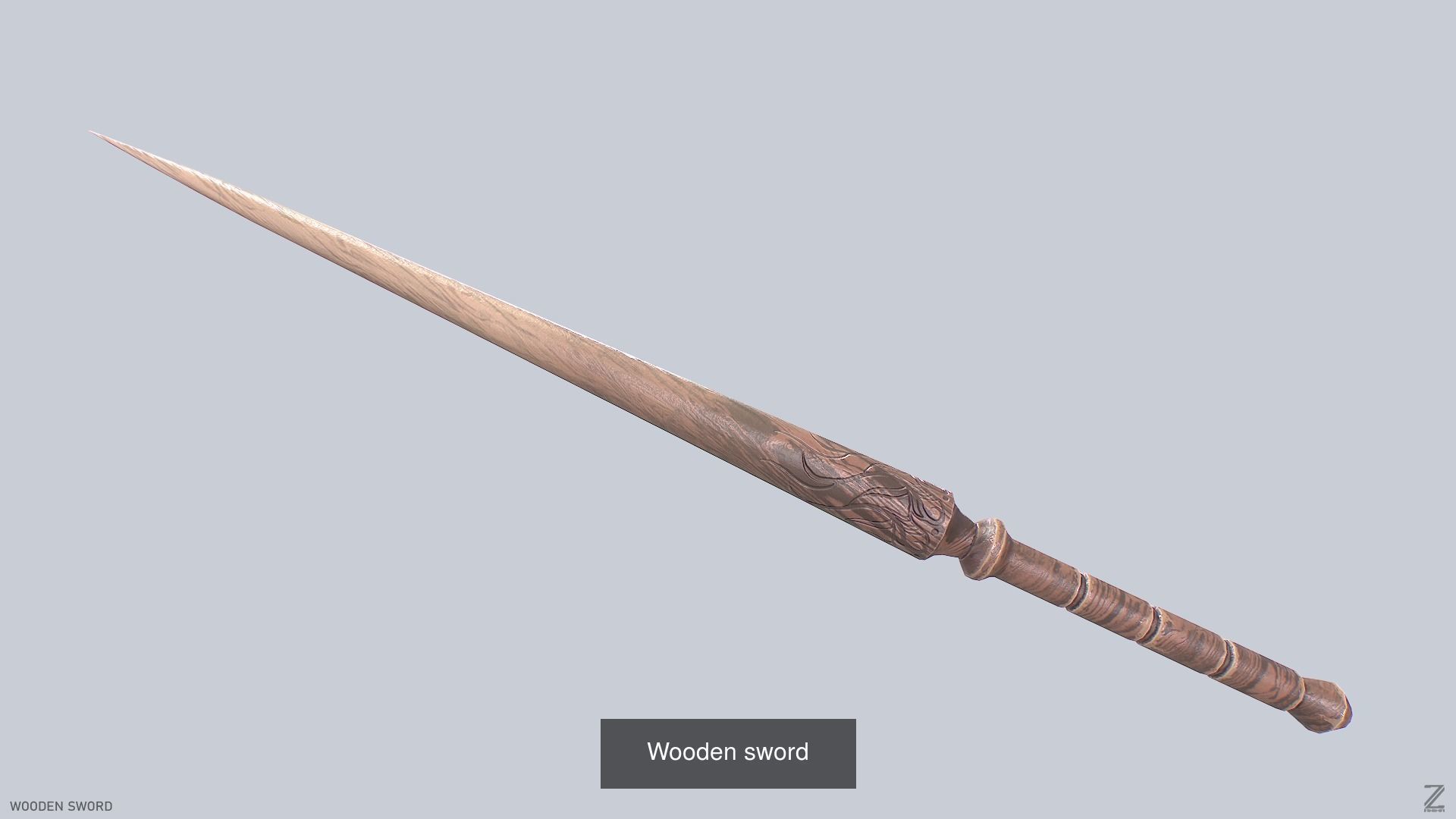 Wooden sword collecition 3D Model Collection_16
