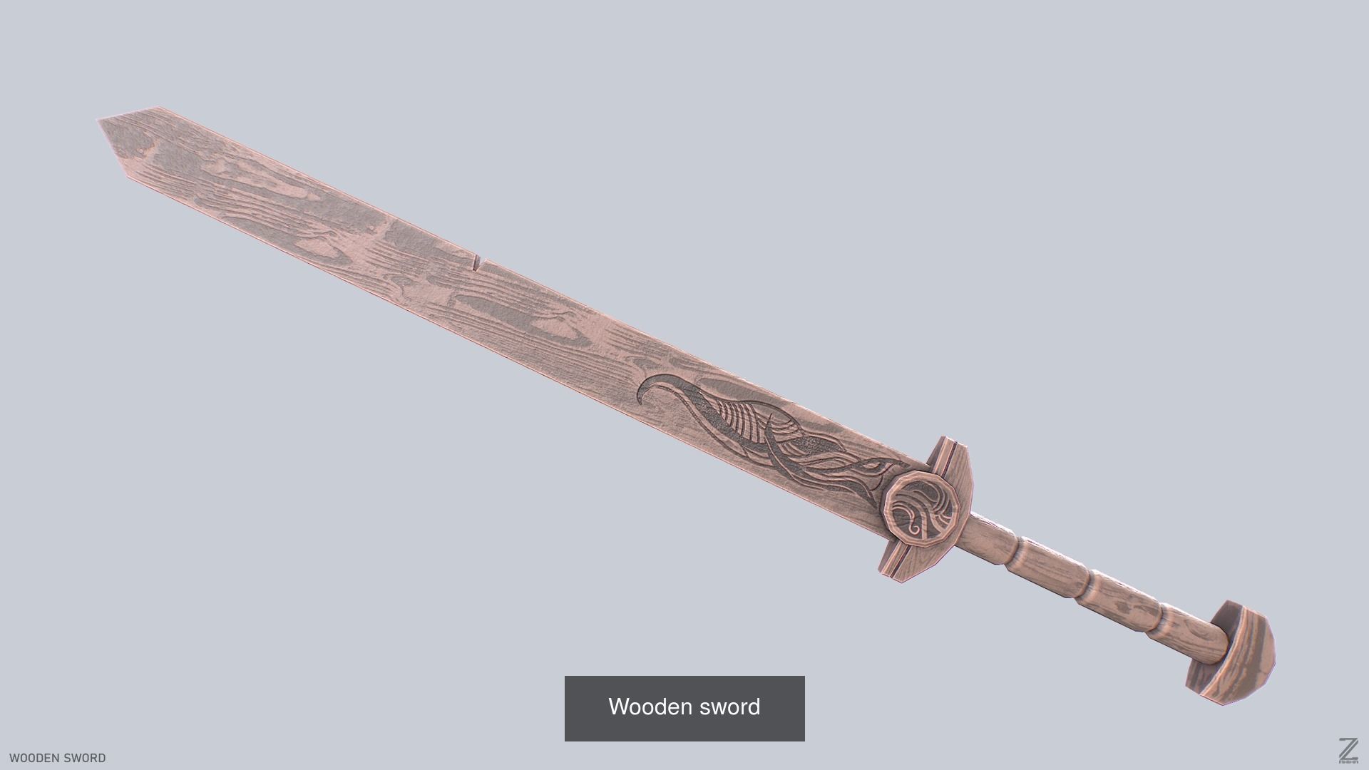 Wooden sword collecition 3D Model Collection_12