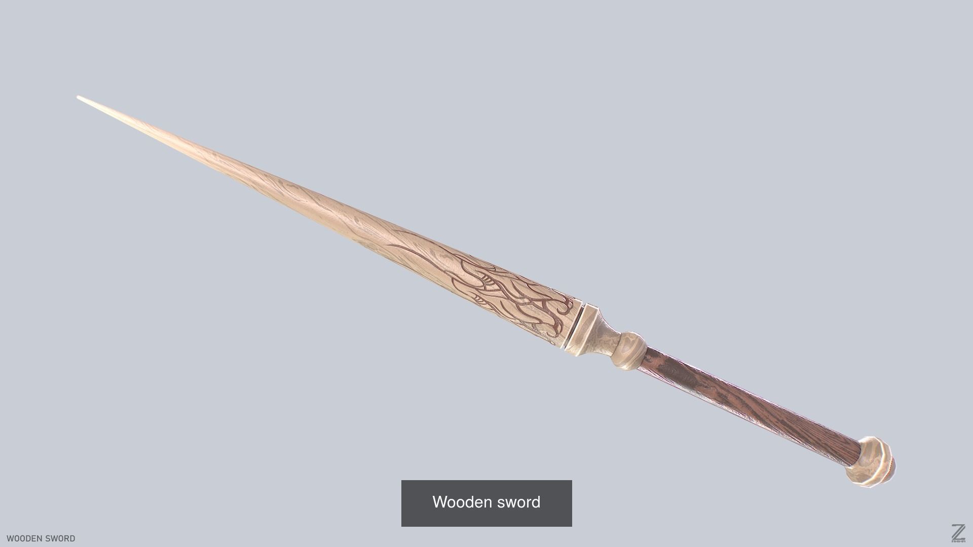 Wooden sword collecition 3D Model Collection_20
