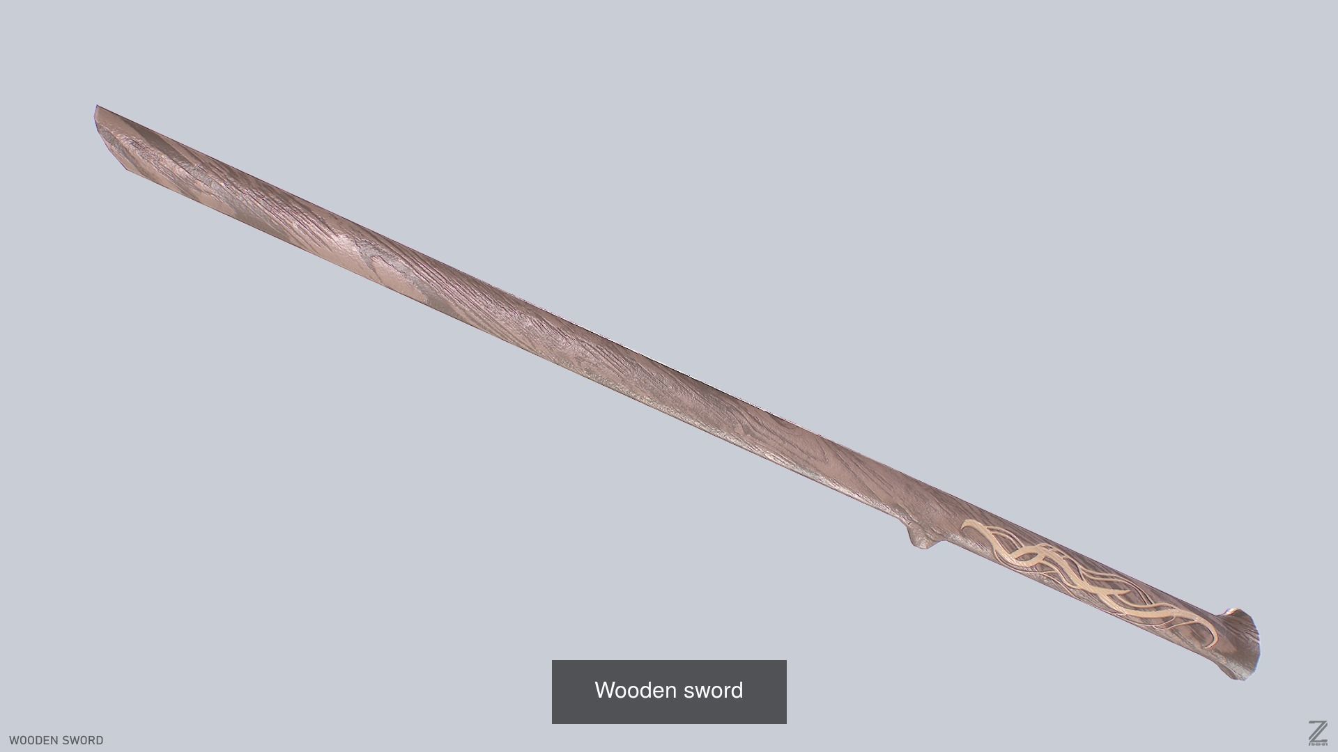 Wooden sword collecition 3D Model Collection_14