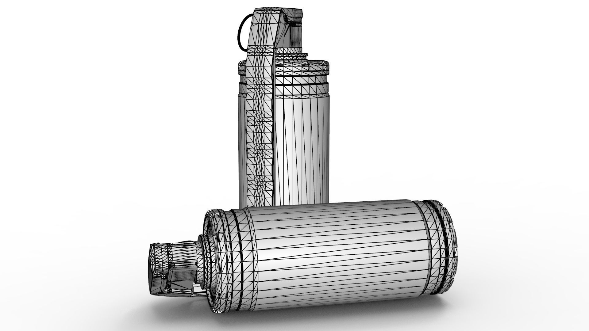Gas Grenade 3D model_14