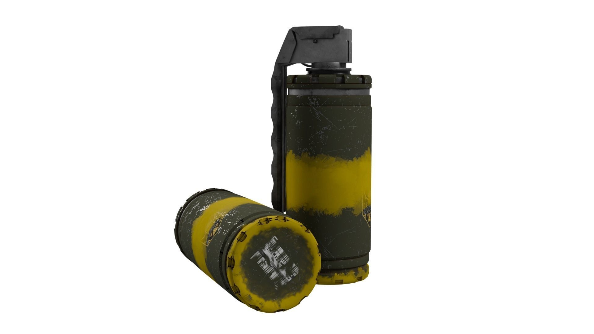 Gas Grenade 3D model_4