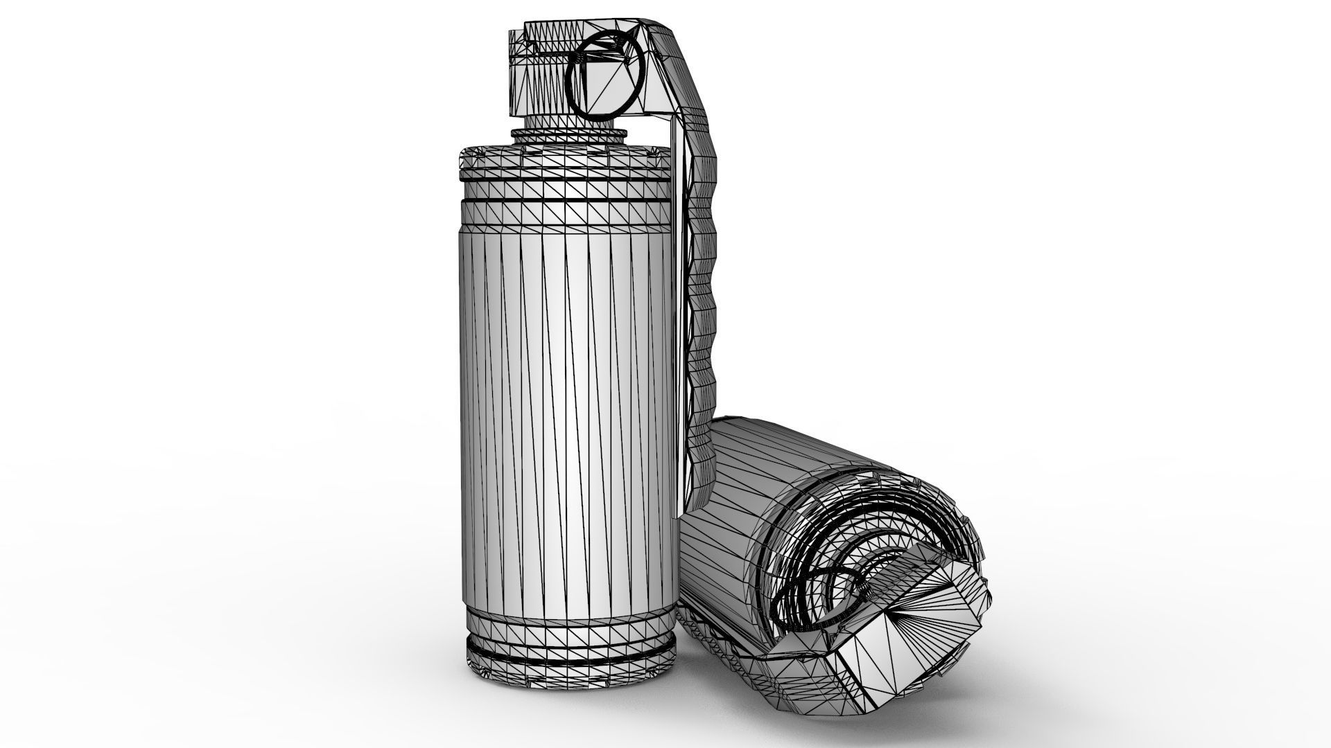 Gas Grenade 3D model_9