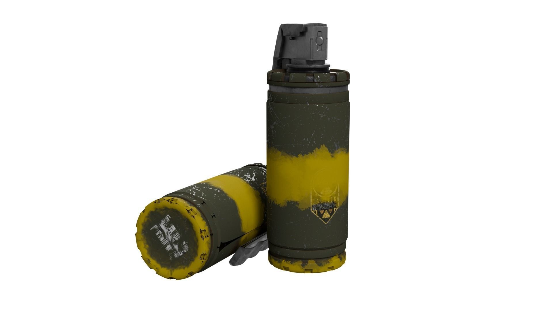 Gas Grenade 3D model_3