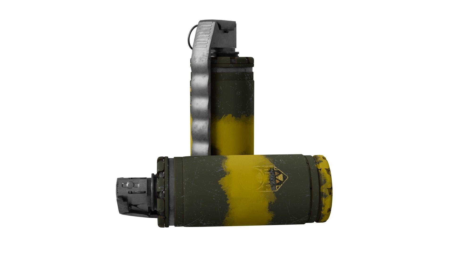 Gas Grenade 3D model_6
