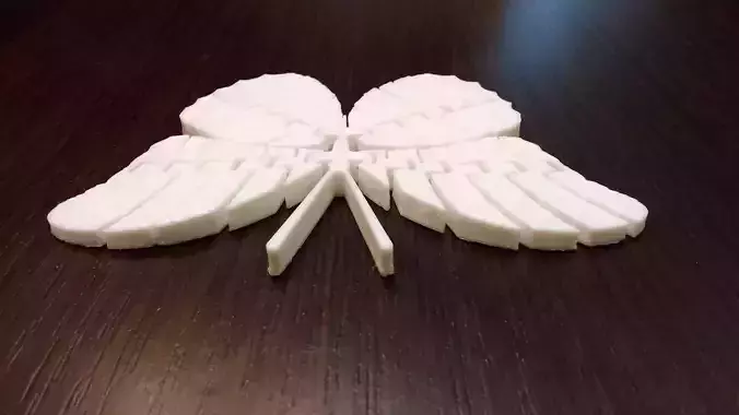 Articulated Butterfly 3D print model