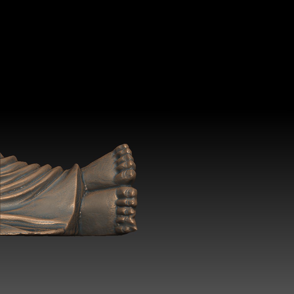 Print Ready 3D Model Lying Buddha statue 3D print model_3