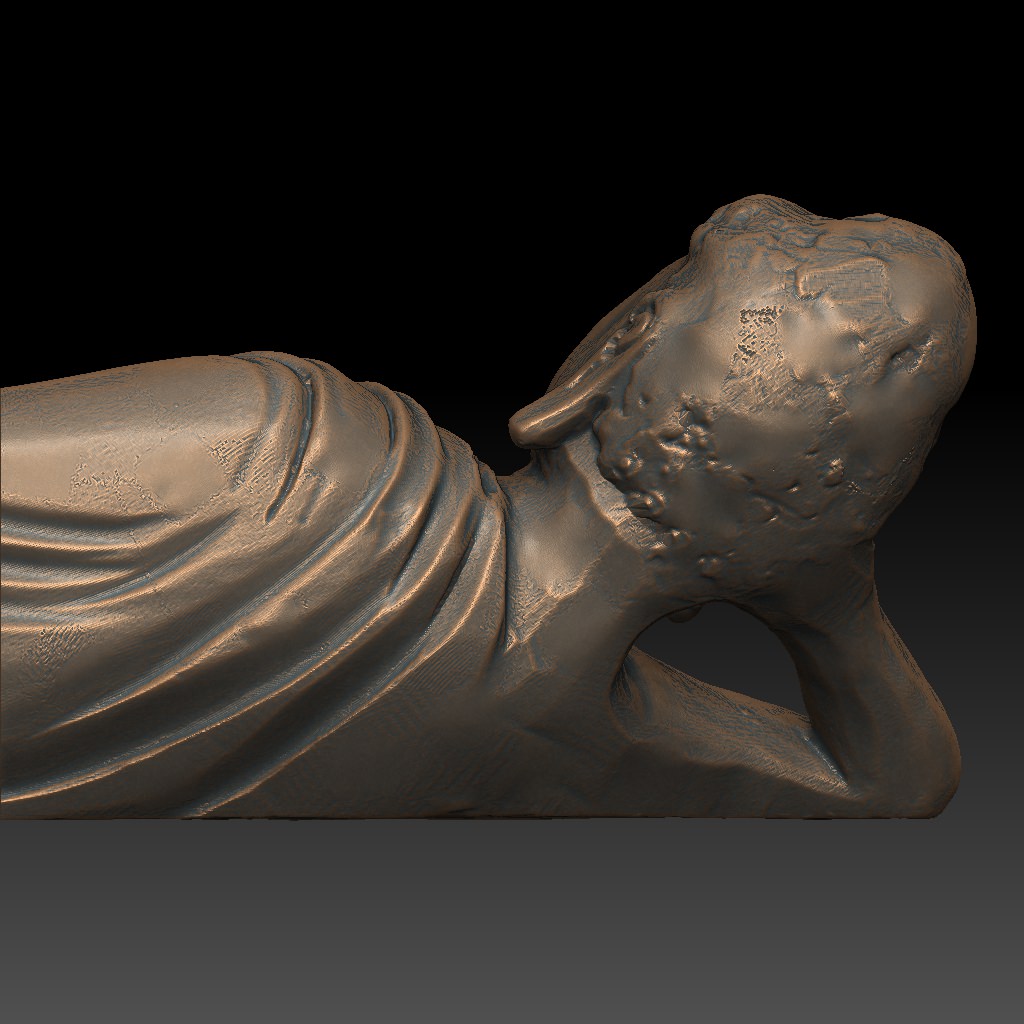 Print Ready 3D Model Lying Buddha statue 3D print model_6