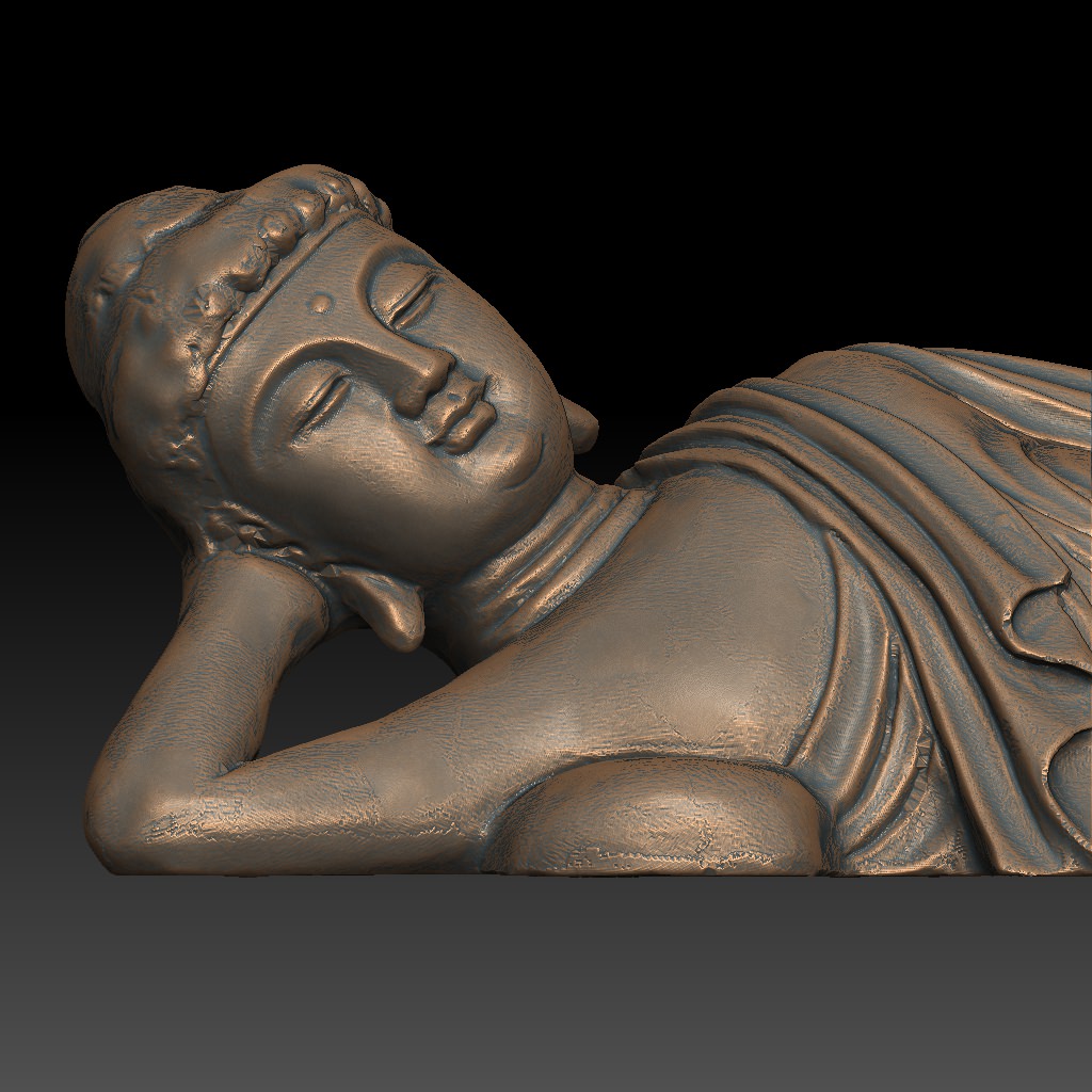 Print Ready 3D Model Lying Buddha statue 3D print model_1
