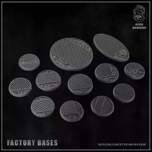Factory bases 3D print model