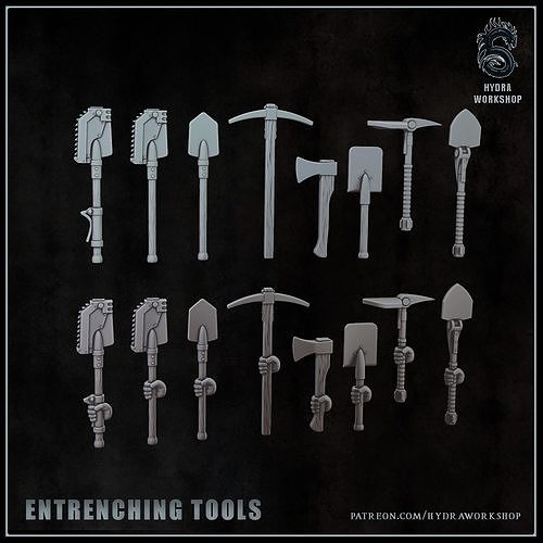 Entreching tools 3D print model