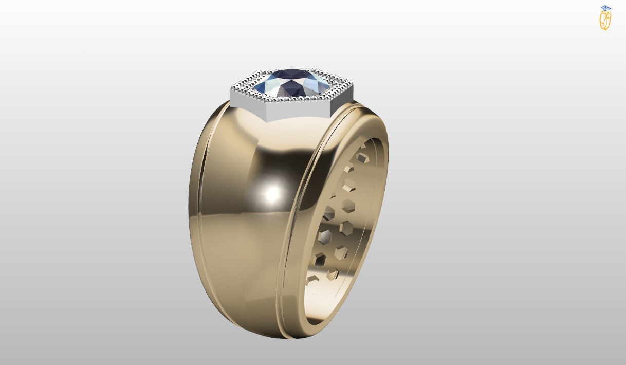 Mens Ring 3D print model  3D print model_2