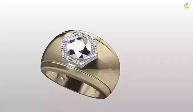 Mens Ring 3D print model 