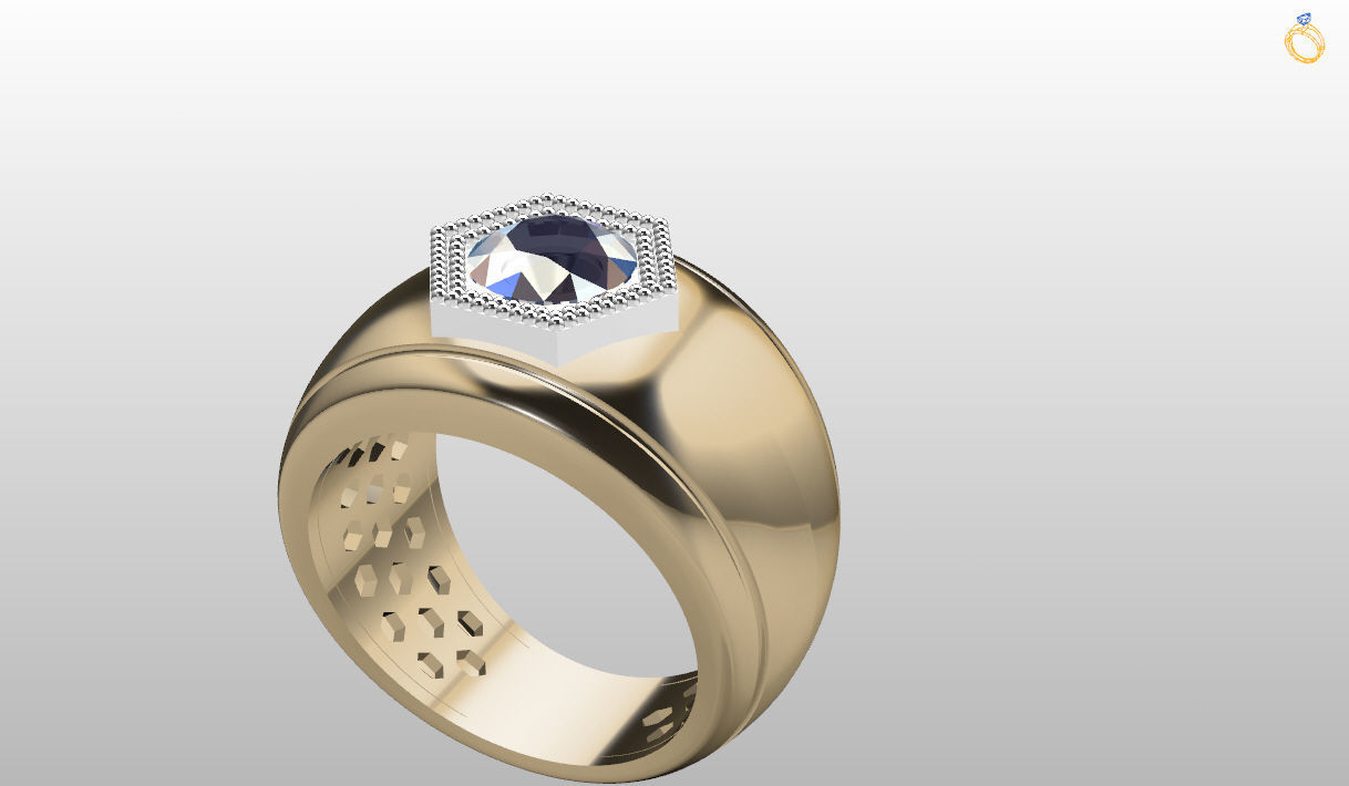 Mens Ring 3D print model  3D print model_1