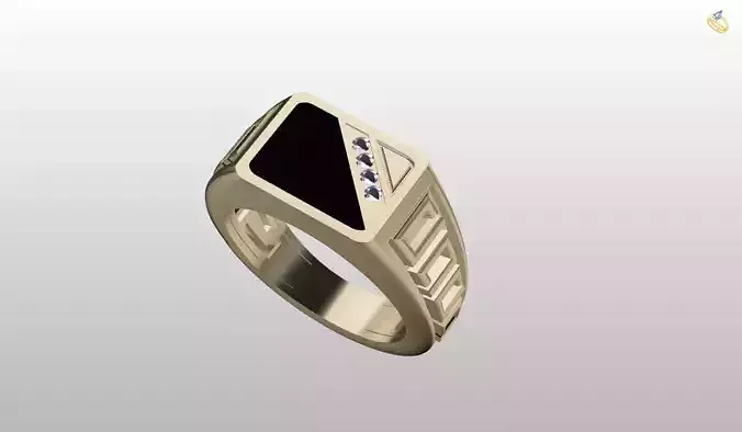 Mens Ring 3D print model 