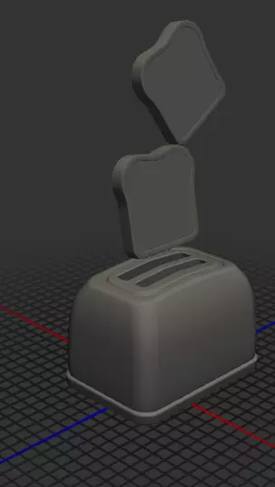 Scared Little Toaster - Rigged Free 3D model_0