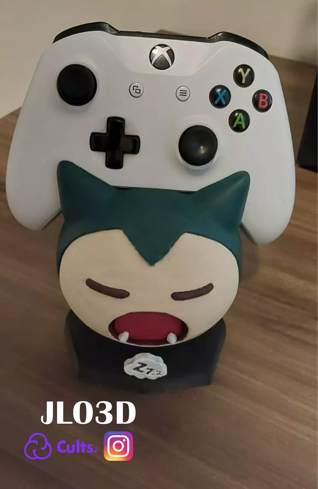 SNORLAX JOYSTICK CONTROLLER STAND 3D print model_0