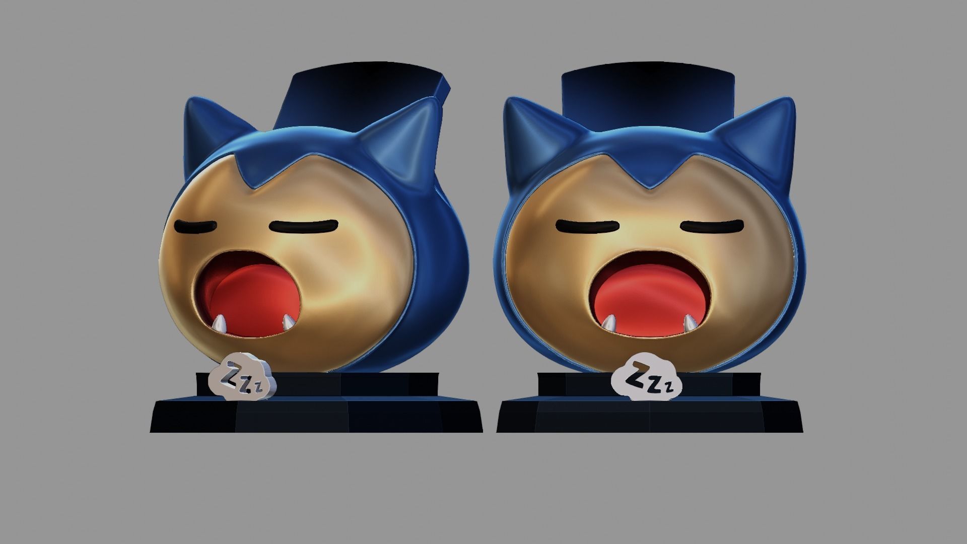 SNORLAX JOYSTICK CONTROLLER STAND 3D print model_5