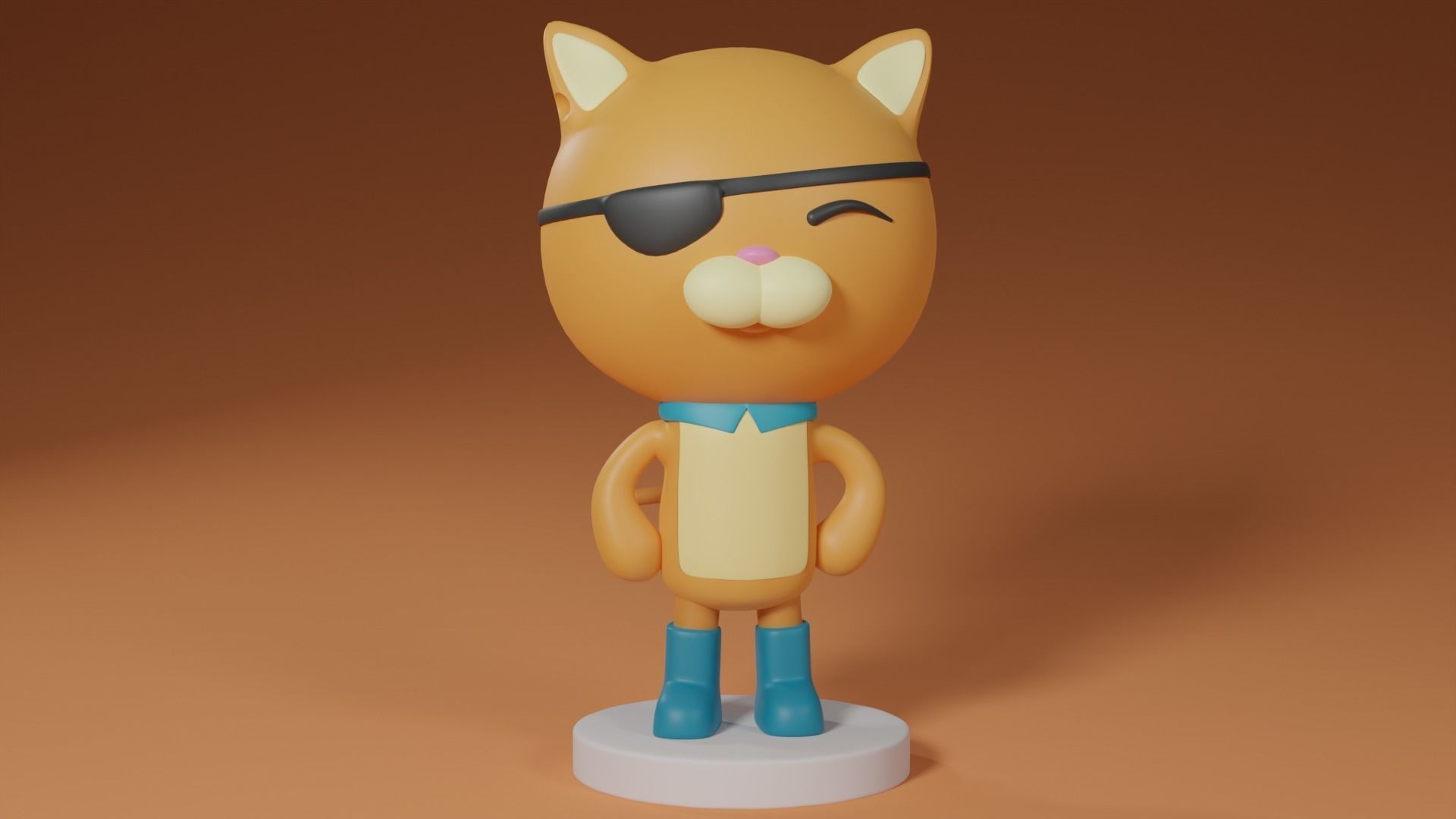 Kwazii Octonauts 3D print model_1