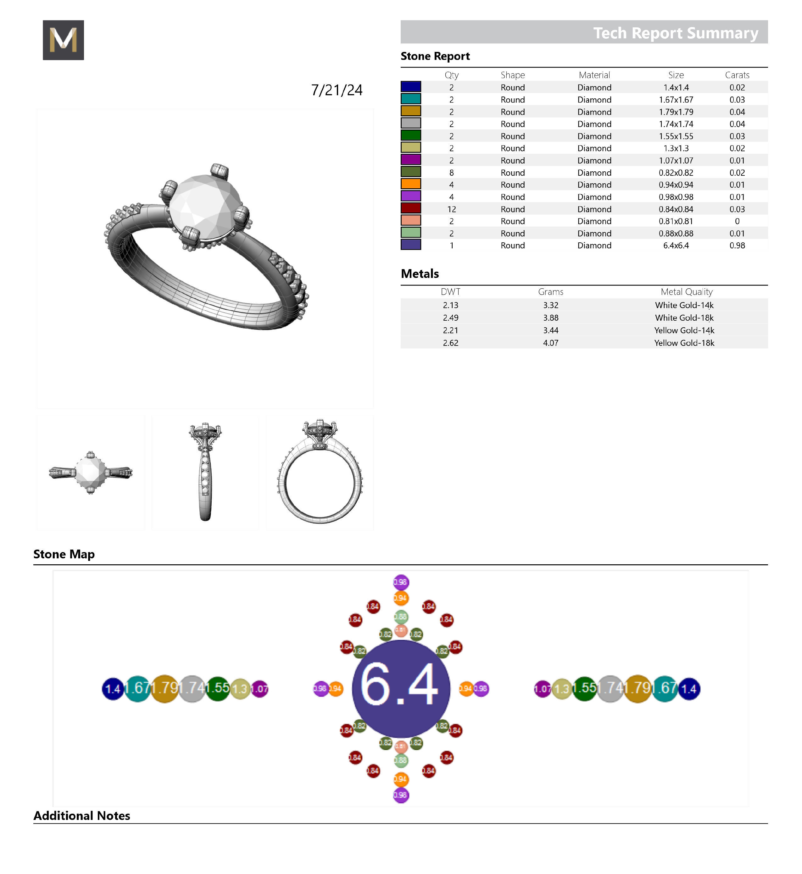Round Cut Solitaire Ring 3D print model_5