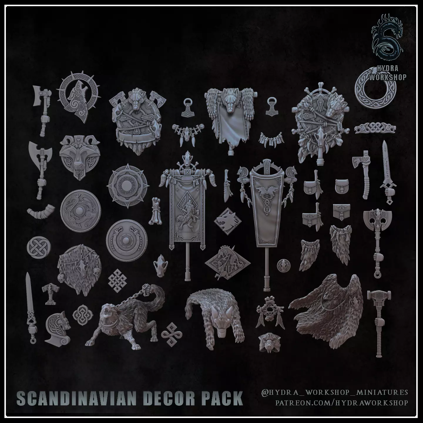 Scandinavian decor pack 3D print model_0