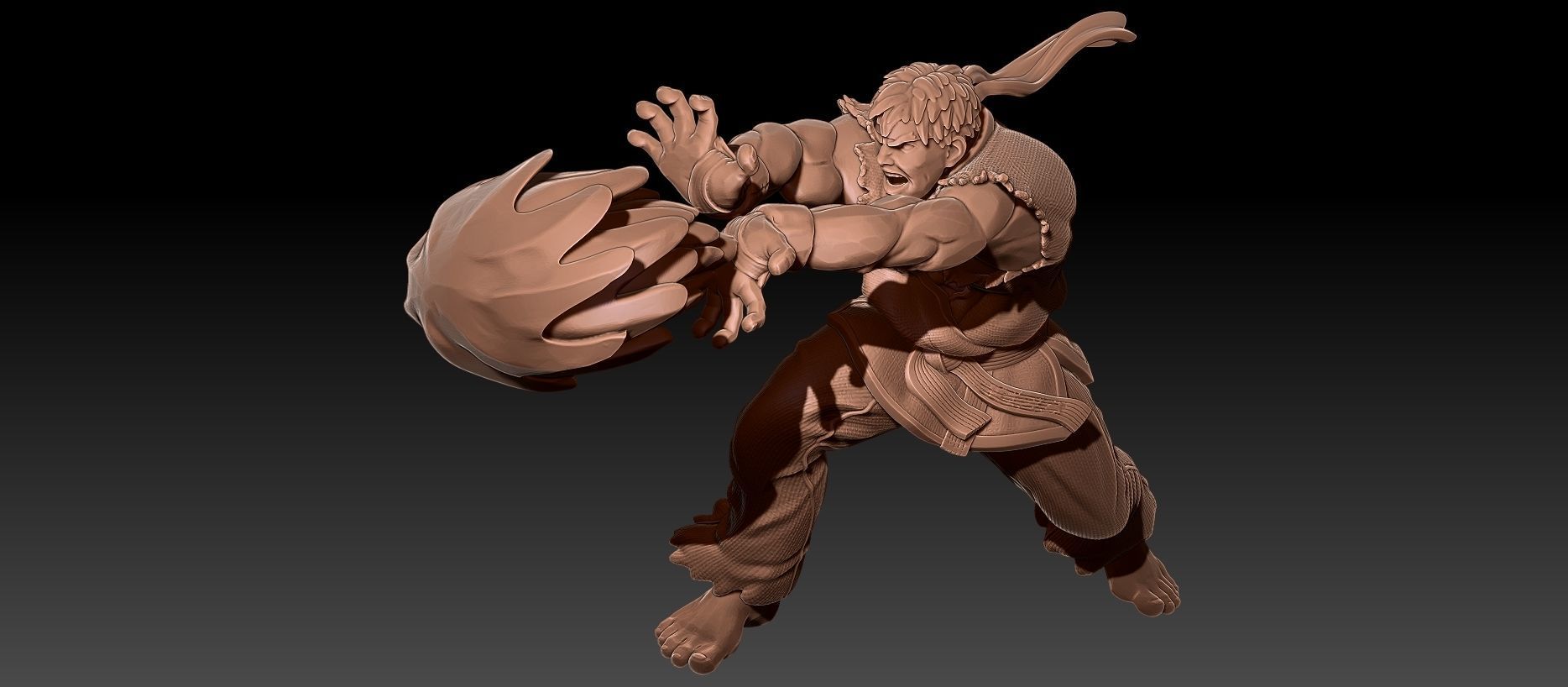 SF2 Bonus Stage Printable Diorama  3D print model_17