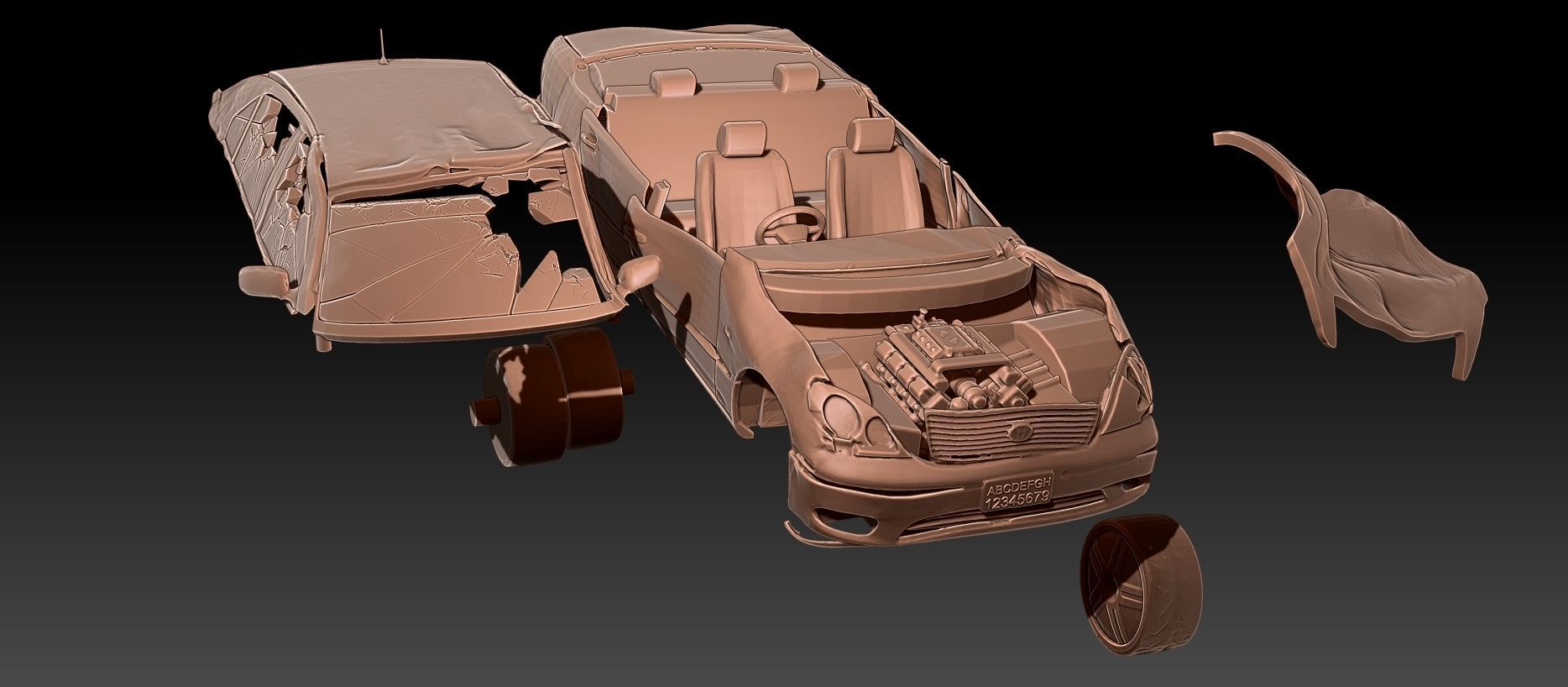 SF2 Bonus Stage Printable Diorama  3D print model_15