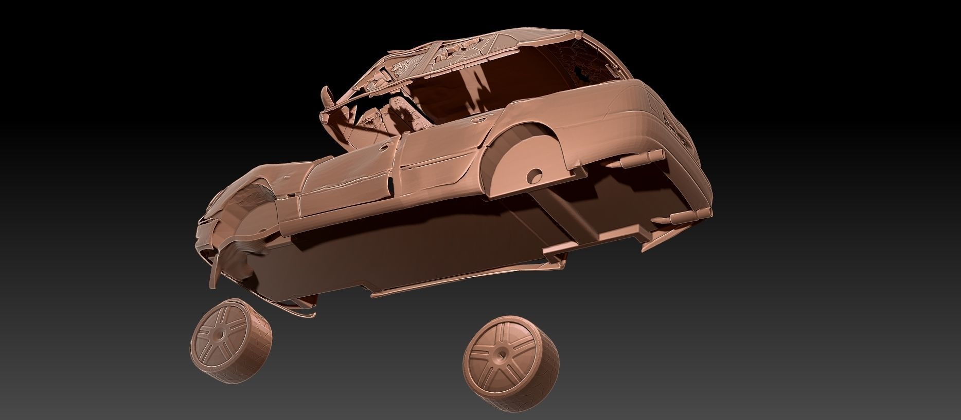 SF2 Bonus Stage Printable Diorama  3D print model_9