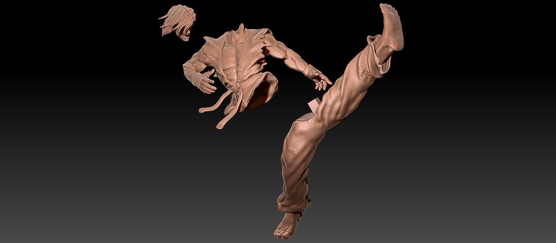 SF2 Bonus Stage Printable Diorama  3D print model_20