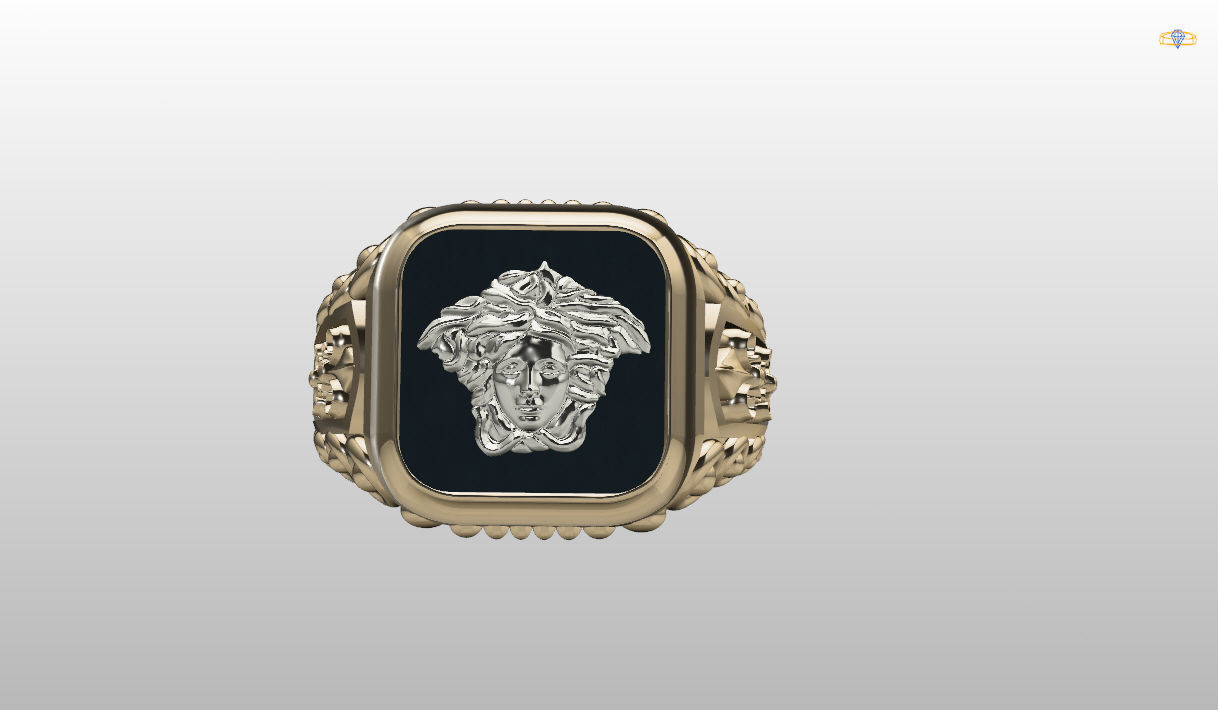 Mens Ring 3D print model  3D print model_3