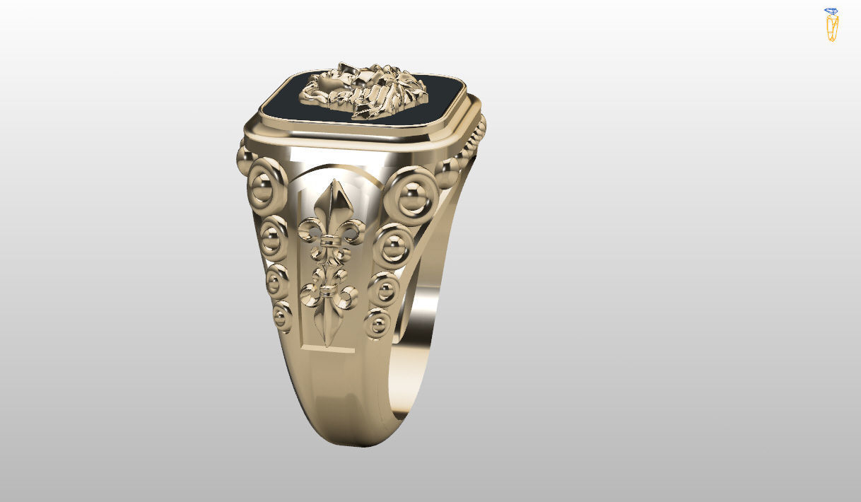 Mens Ring 3D print model  3D print model_2