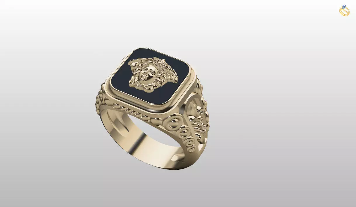 Mens Ring 3D print model  3D print model_0