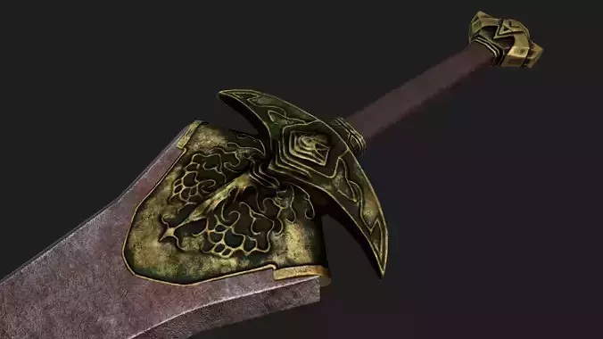 Black Knight Greatsword - DARK SOULS III Low-poly 3D model