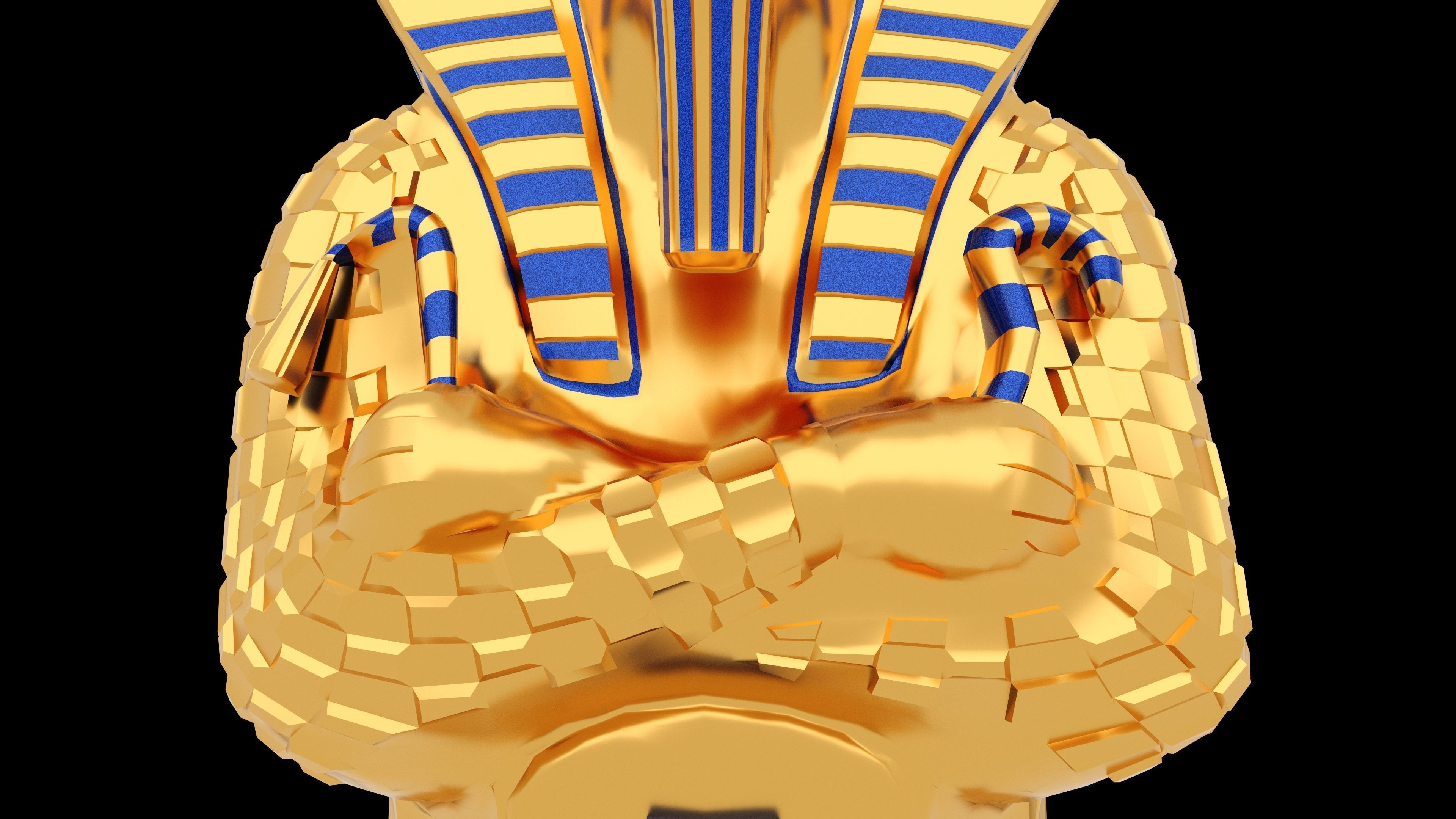 Pharaoh Sarcophagus 4K Low-poly 3D model_4