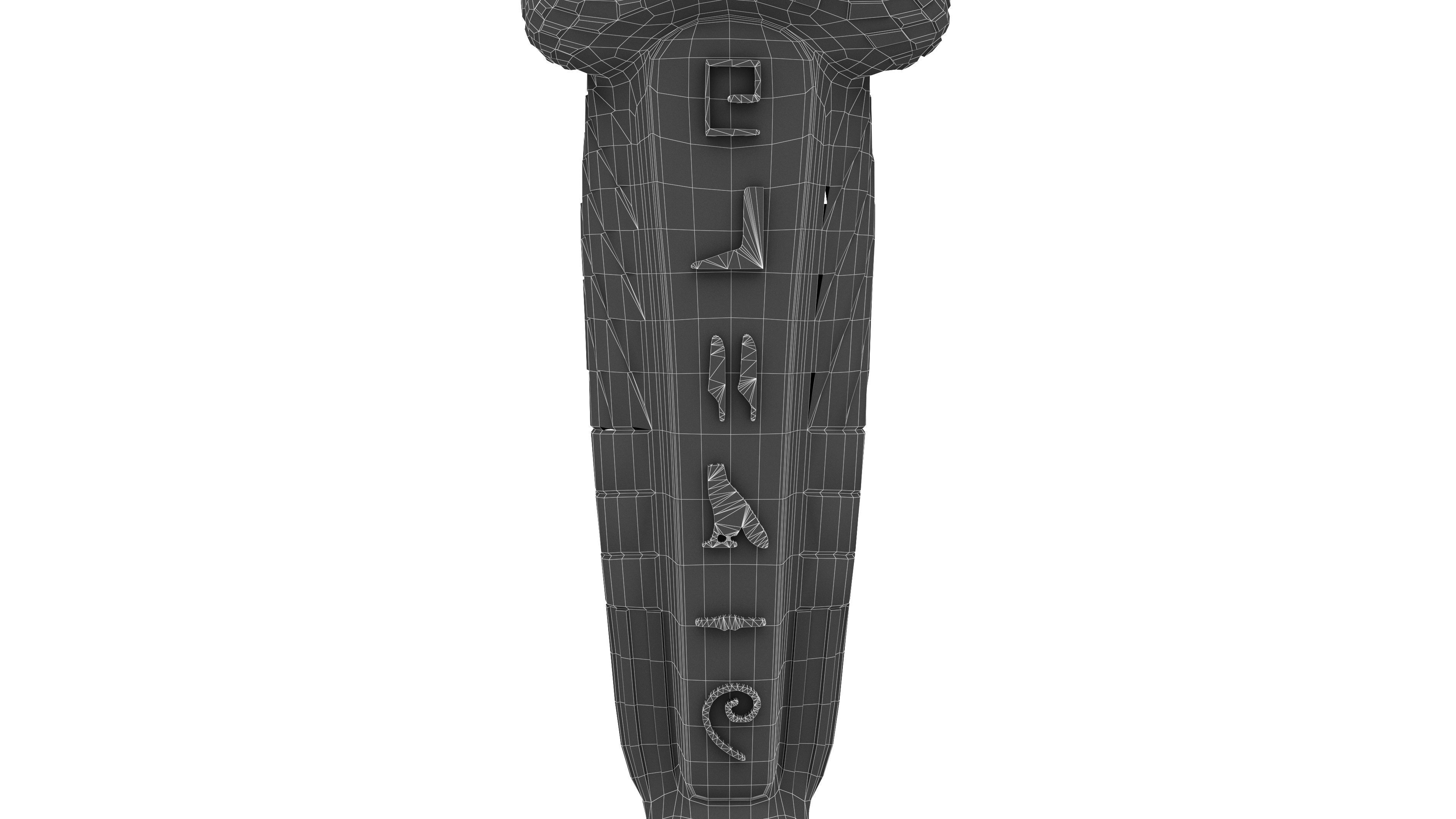 Pharaoh Sarcophagus 4K Low-poly 3D model_20