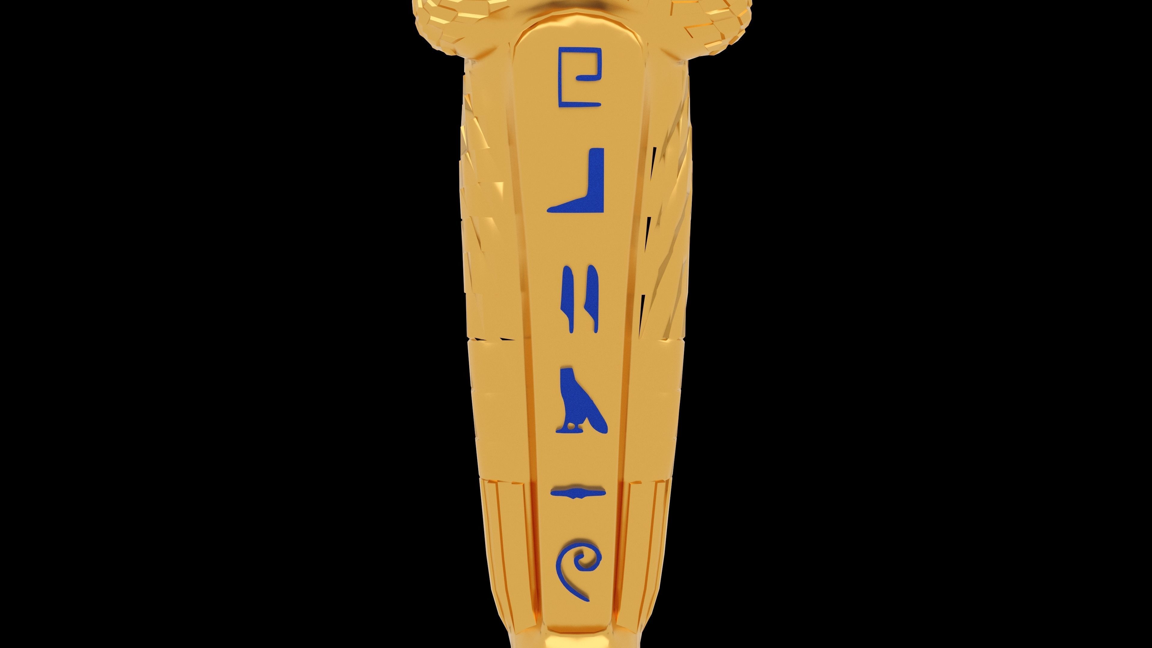 Pharaoh Sarcophagus 4K Low-poly 3D model_8