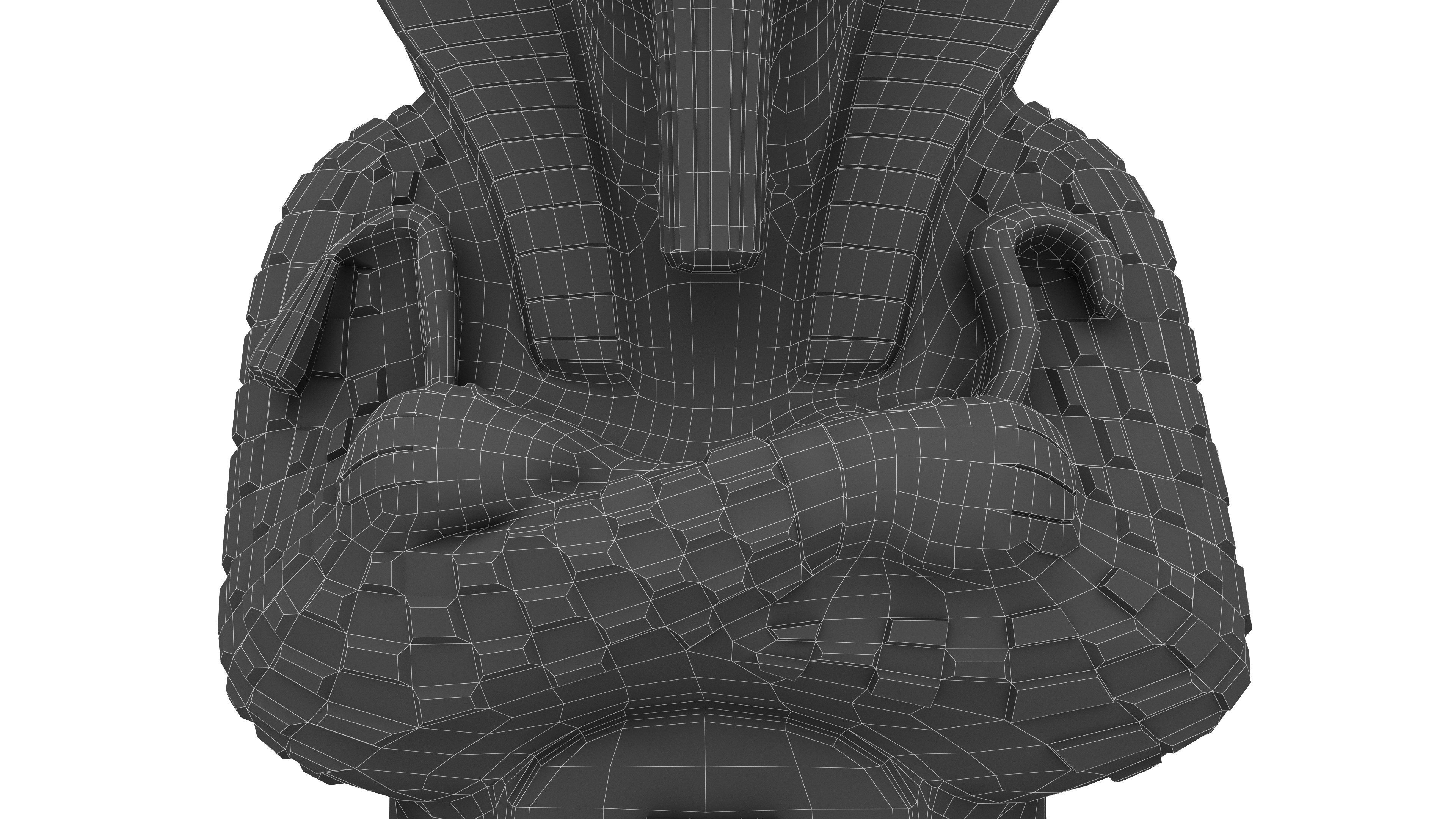 Pharaoh Sarcophagus 4K Low-poly 3D model_14