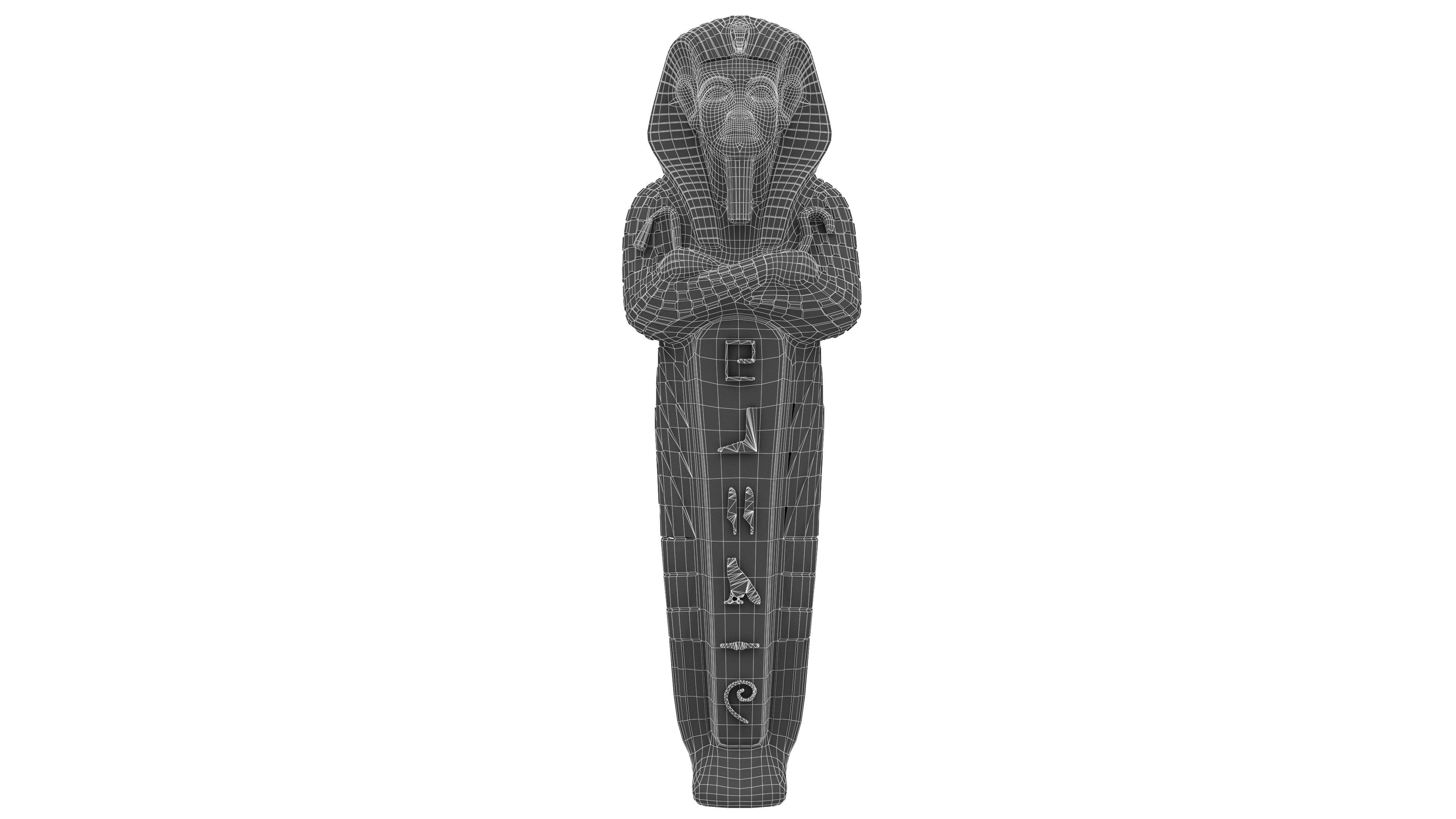 Pharaoh Sarcophagus 4K Low-poly 3D model_12