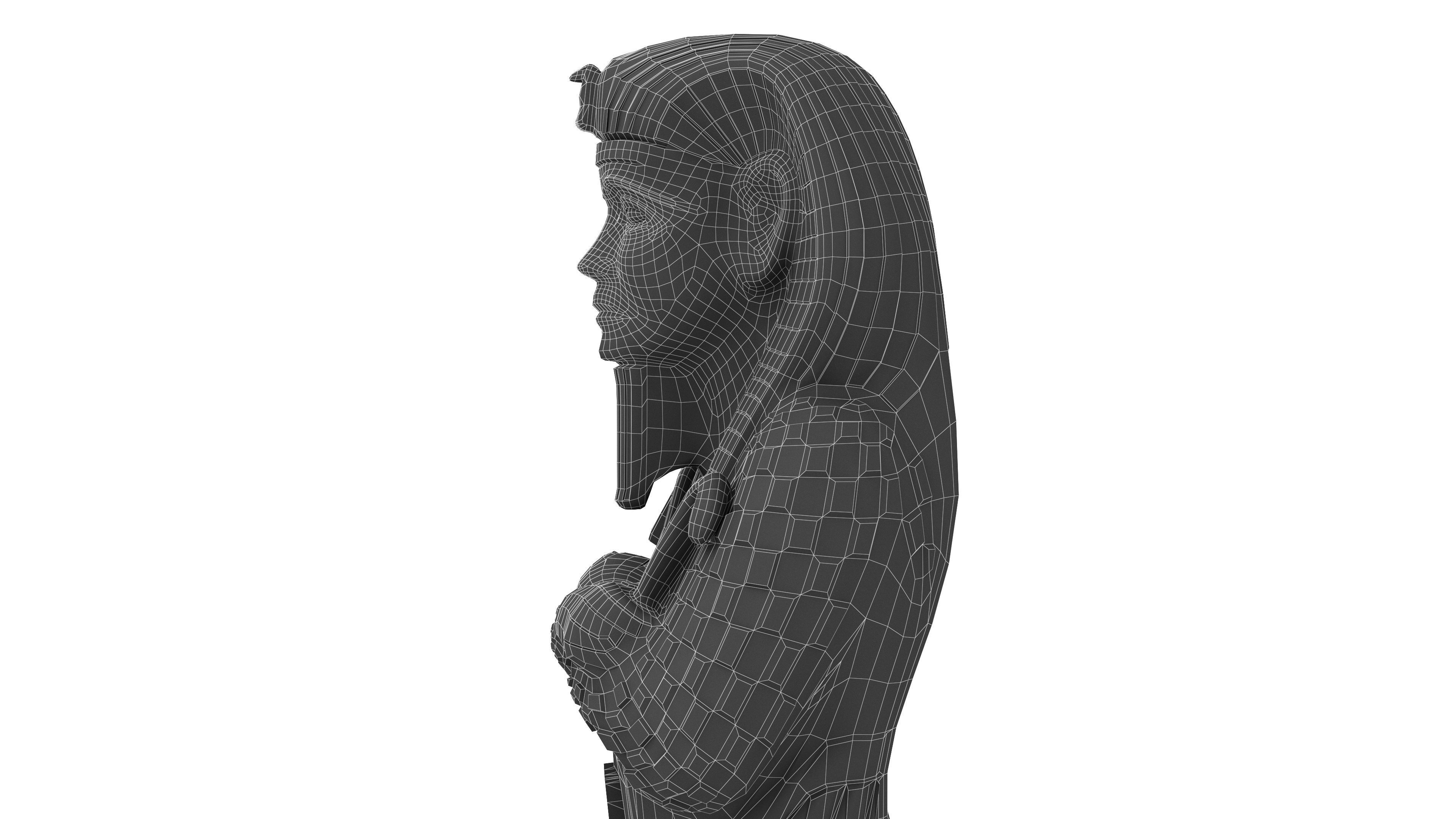 Pharaoh Sarcophagus 4K Low-poly 3D model_16