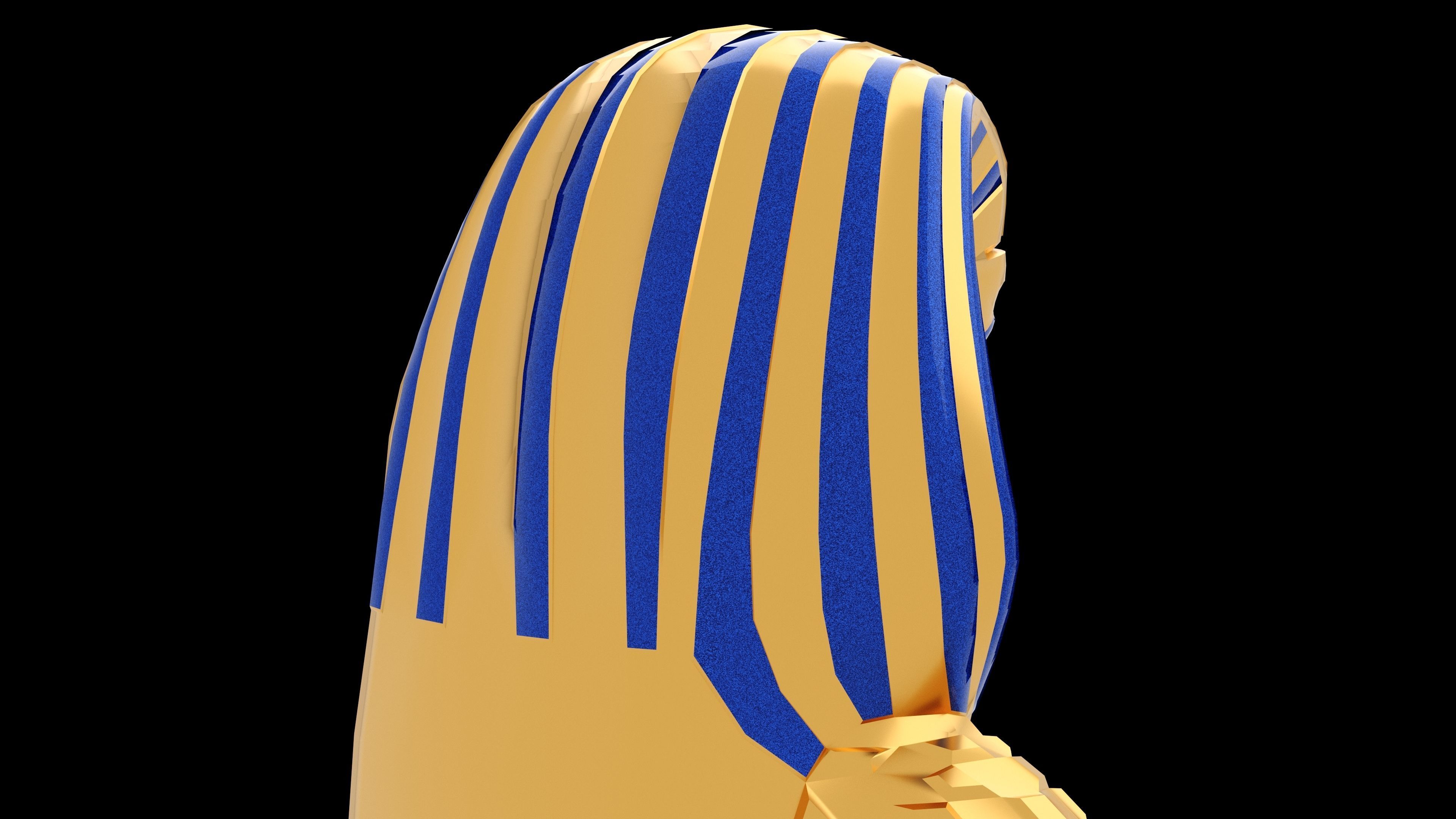 Pharaoh Sarcophagus 4K Low-poly 3D model_10