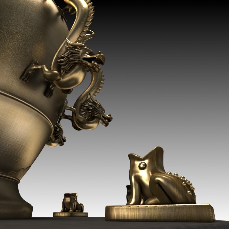 3D Models Zhang Heng Seismoscope China 3D model_3