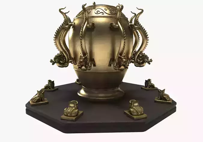  3D Models Zhang Heng Seismoscope China 3D model