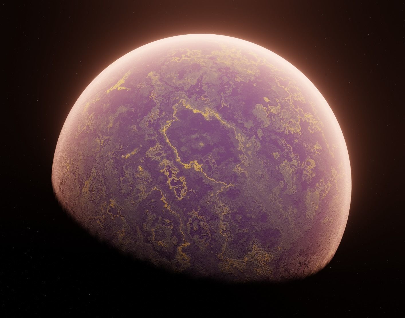 Planet Space Ready to game Low-poly 3D model_8