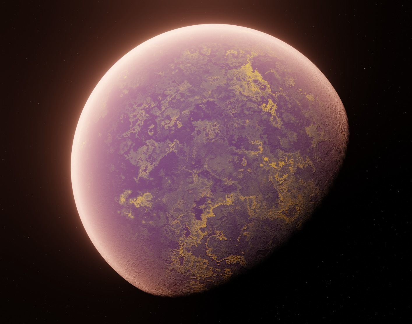 Planet Space Ready to game Low-poly 3D model_5