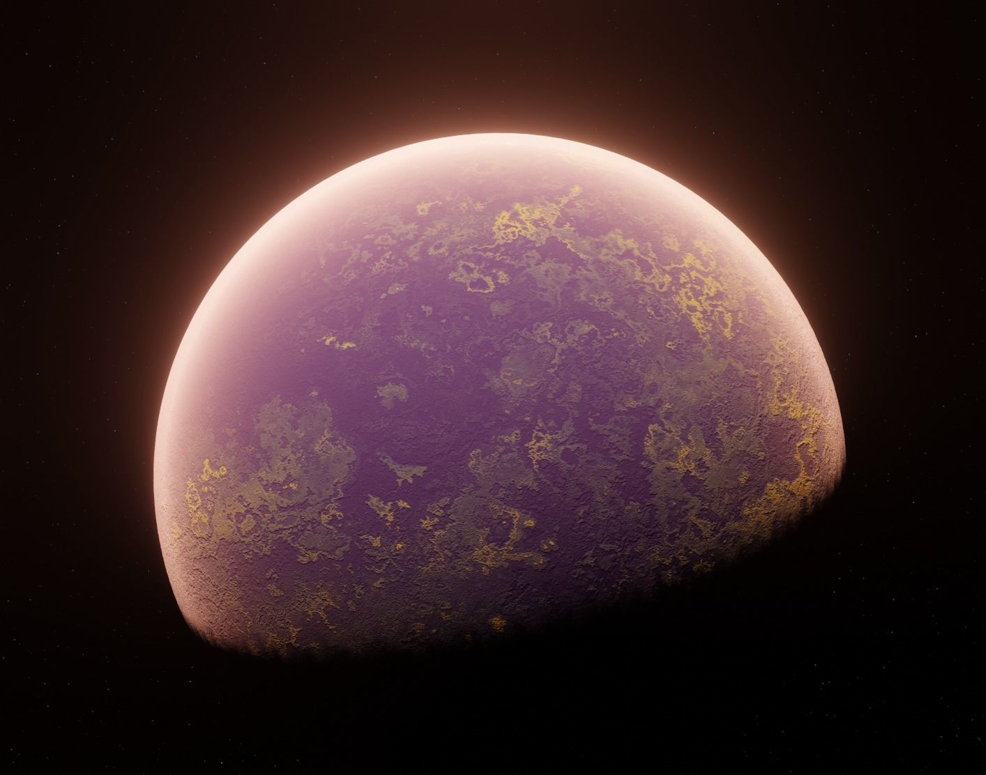 Planet Space Ready to game Low-poly 3D model_7