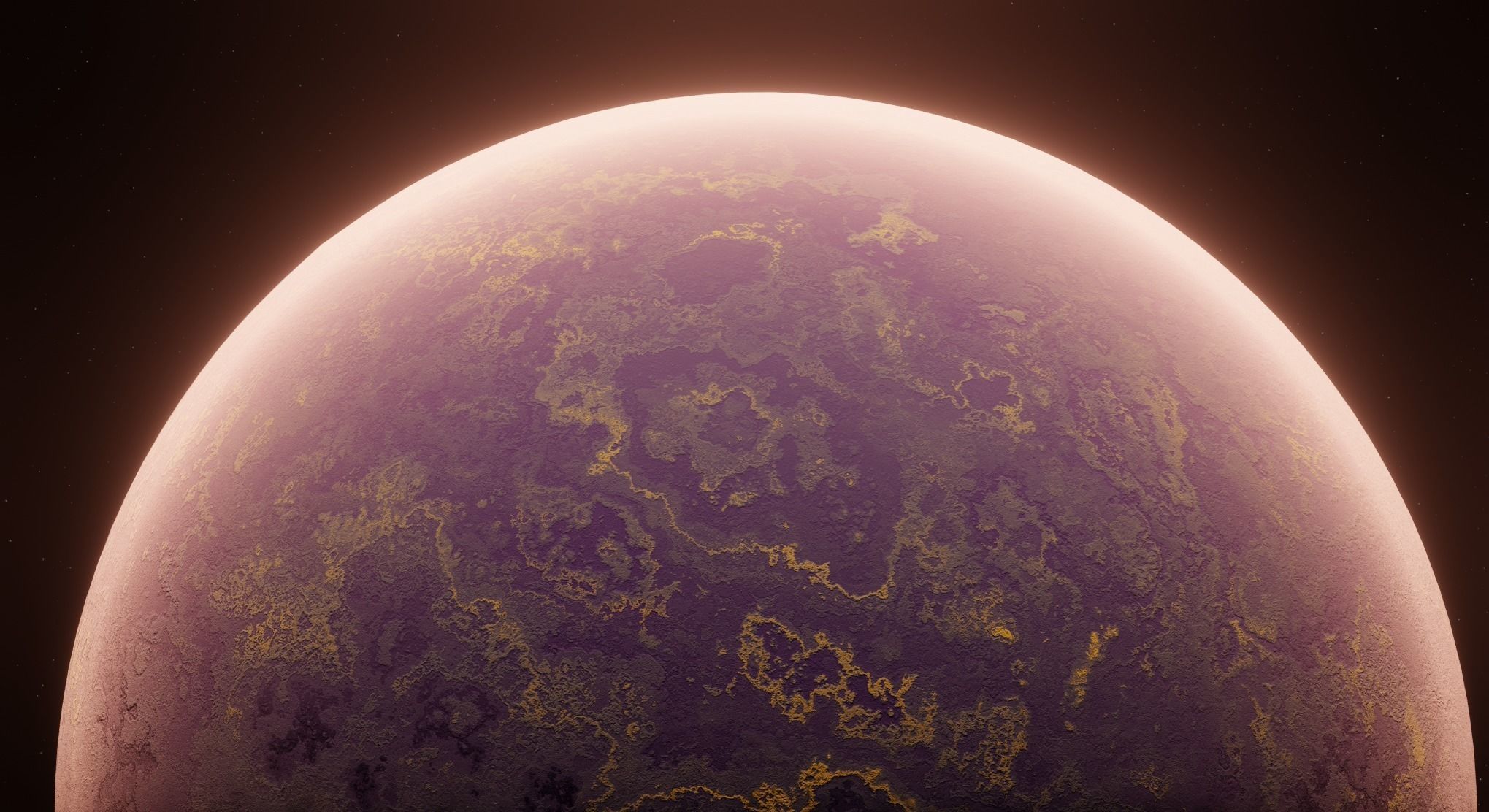 Planet Space Ready to game Low-poly 3D model_9