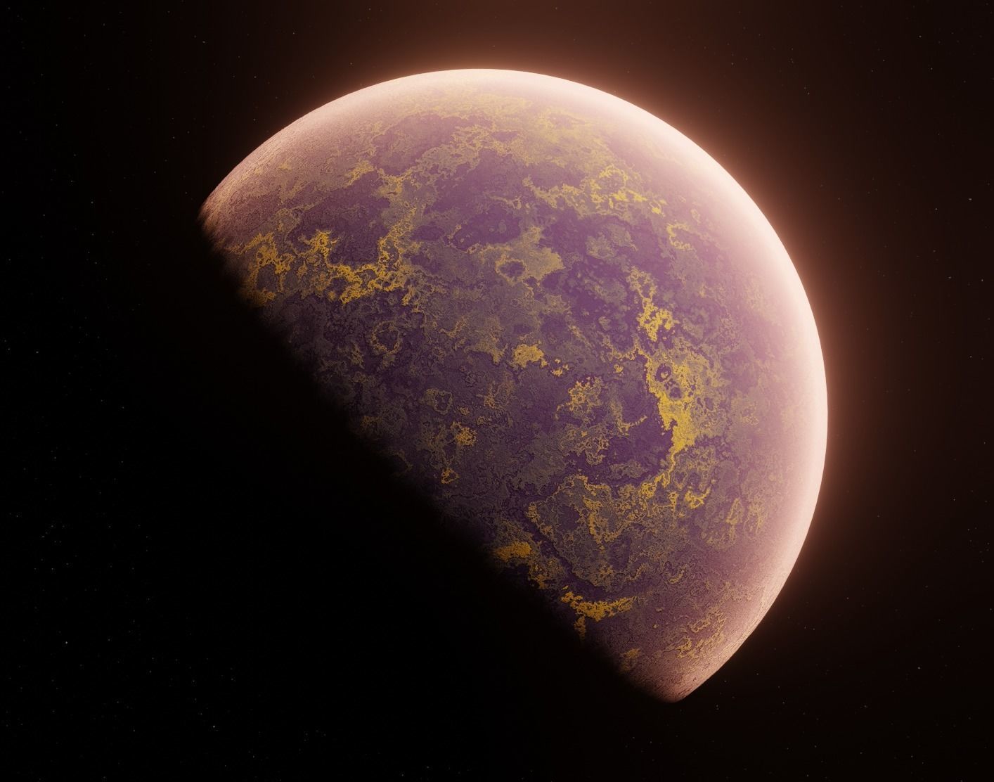 Planet Space Ready to game Low-poly 3D model_6